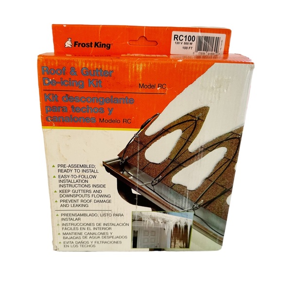 Frost King Other Frost King Rc0 Roof Gutter Deicing Kit 100 Feet